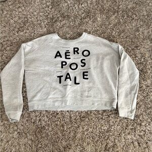 Aeropostale Light Gray Logo Sweatshirt